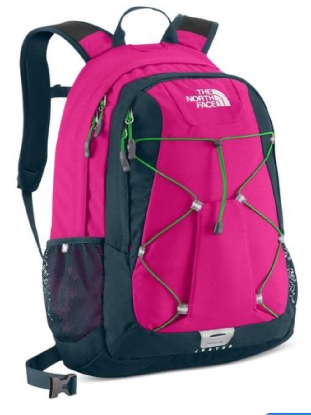 The North Face Jester Backpack Laptop Travel  Women’s Magenta Pink Lime Green